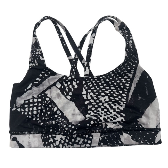 Lululemon Energy Bra in Static Mist White Black - Picture 3 of 7